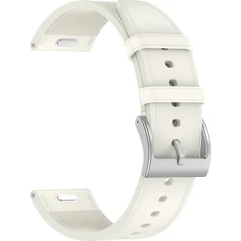 Příslušenství k fitness náramku Techsuit - Řemínek na hodinky 20 mm (W073) - Samsung Galaxy Watch4/5/Active 2, Huawei Watch GT 3 (42 mm)/GT 3 Pro (43 mm) - bílý