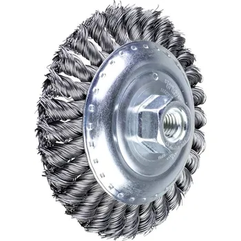 PFERD TOOLS Kuželový kartáč, ocel Ø 125 x 15 mm, M14, Ø 0,50, pro úhlovou brusku POS KBG 12515/M14 ST 0,50 43317001 1 ks