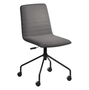 ARCA MOVE BLACK, židle kancelářská, látka šedá
