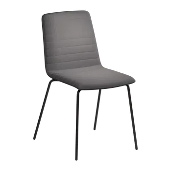 ARCA MEET BLACK, židle konferenční, látka šedá