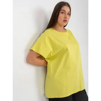 Dámská halenka Dámské tričko pro ženy plus size BASIC světle béžové