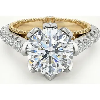 Prsten Korbička Šperky ZÁSNUBNÍ PRSTEN ICON 006 - Zirkon -bílé zlato/žluté zlato/červené zlato