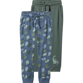 lupilu® Chlapecké tepláky, 2 kusy (tmavě zelená / modrá, 86/92)