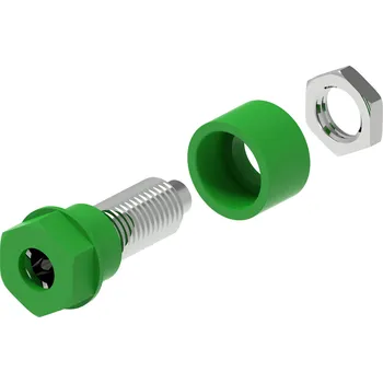 Krokosvorka Electro PJP 3230-C-CD1-V zdířka pro banánek Ø pin: 4 mm zelená 1 ks