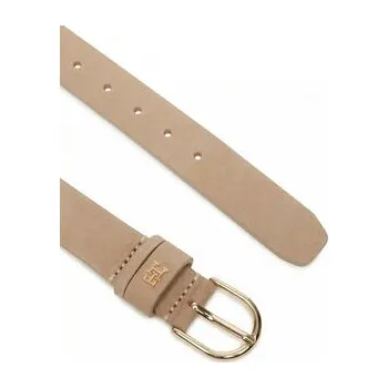 Opasek Tommy Hilfiger Dámský pásek Essential Effortless 2.5 Nubuck AW0AW17762 Béžová 70