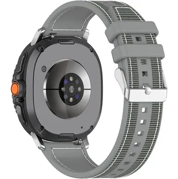 Příslušenství k fitness náramku Techsuit - Řemínek na hodinky (W051) - Samsung Galaxy Watch8 40mm/Watch8 44mm/Watch8 Classic - šedý