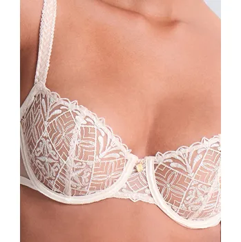 Souprava dámského spodního prádla Podprsenka nevyztužená bardotte AUBADE (6CF14-30), Barva světle tělová, Velikost 75D