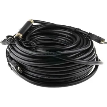 Video kabel Sestava kabelů pro digitální video a monitory 25m Samec HDMI na Samec HDMI barva Černá