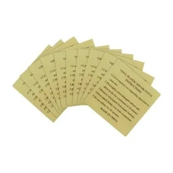 20 ks Sada na opravu bazénové fólie 50 x 50 mm PVC záplaty Žlutá + bílá Voděodolné samolepky pro bazény vířivky rychlá oprava