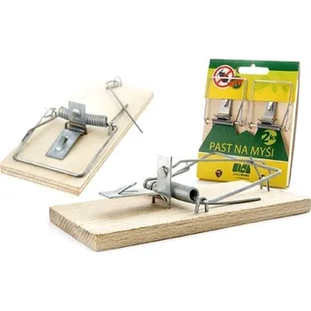 Hubení hlodavce Past na myši AGROBIO PM dřevěná 2ks