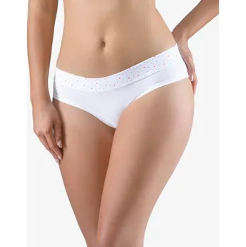 Dámské oblečení GINA 14159P Kalhotky francouzské Barva: Bílá-Purpurová, Velikost: S/M