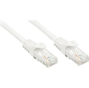 Datový kabel LINDY 48206 RJ45 síťové kabely, propojovací kabely CAT 6 U/UTP 7.50 m bílá 1 ks