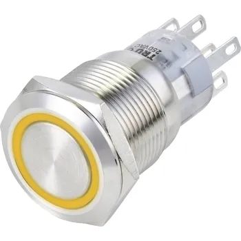 TRU COMPONENTS, TC-13471352 tlačítkový spínač antivandal, 20 mm, 250 V/AC, 3 A, 1 ks