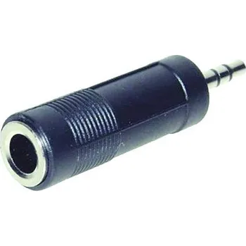 Audio kabel TRU COMPONENTS adaptér jack jack zástrčka 3,5 mm - jack zásuvka 6,3 mm stereo Pólů:3 1 ks
