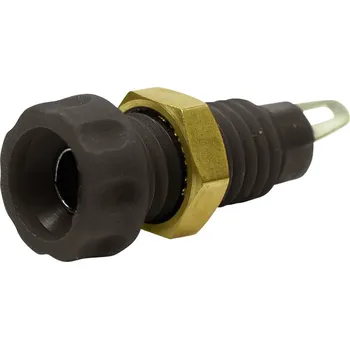 Krokosvorka Cliff CL1450A zdířka pro banánek zásuvka, vestavná vertikální Ø pin: 4 mm černá 1 ks