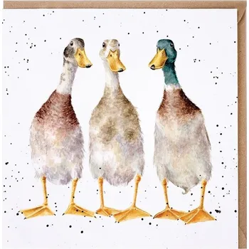 Přání "Tall Order", 15x15cm - Kachny