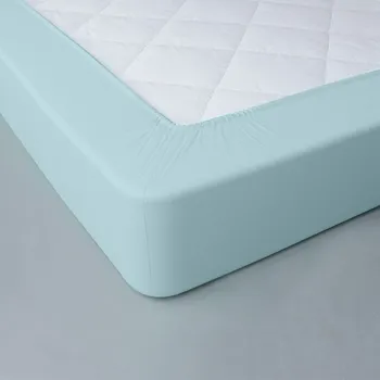 Prostěradlo Blancheporte Jednobarevné napínací prostěradlo zn. Colombine®, žerzej, hloubka rohů 40 cm světle tyrkysová 90x200 cm