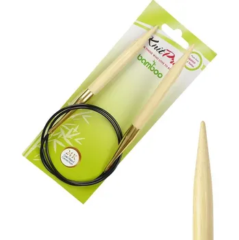 Nástroj na niť a příze Bambusové kruhové jehlice KnitPro Bamboo 80 cm 10 mm