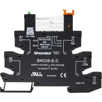 Relé Relé rozhraní 110V ac SPDT Lišta DIN 6A