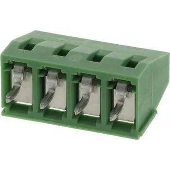 Elektrický konektor Svorková lišta PCB, řada: MKDS 1.5/4-5.08, rozteč: 5.08mm, počet řad: 1, počet kontaktů: 4, orientace těla: Rovný,