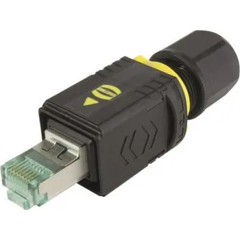 Konektor Konektor RJ45, řada: HARTING PushPull Cat6a, Přímý, Kabelová montáž, Samec, počet portů: 8