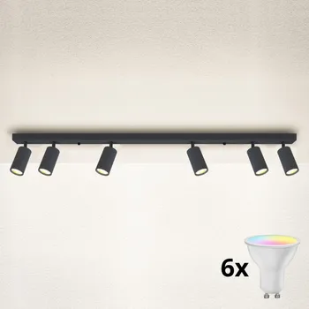 Bodové svítidlo Brilagi - LED Stmívatelné bodové svítidlo SELE 6xGU10/6,5W/230V antracit