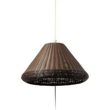 Venkovní osvětlení SAIGON šedá/hnědá, přenosné a závěsné svítidlo W70 - FARO