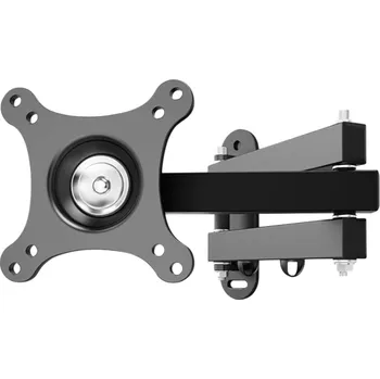 Univerzální držák na zeď pro TV nebo monitor 10-24 palců, nastavitelný, otočný, pohyblivý, kompatibilní s plochými obrazovkami pro flexibilní instalaci