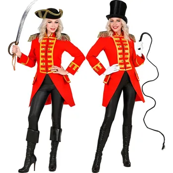 Karnevalový kostým Dámský červený kabát - M