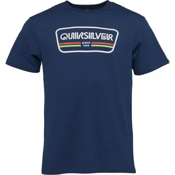 Pánské tričko Pánské triko Quiksilver RANGE LIFE FRONT SS S Modrá, Bílá