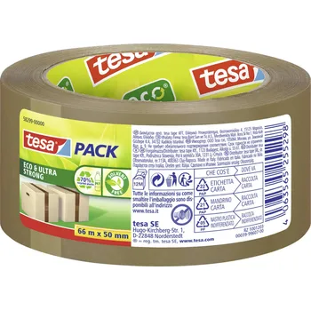 Izolační páska tesa ECO a ULTRA STRONG 58299-00000-00 balicí lepicí páska tesapack® eco a ultra strong hnědá (d x š) 66 m x 50 mm 1 ks