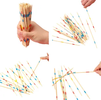 Stolní fotbal Klasická dřevěná hra Mikado 31 ks s krabičkou Zábavná rodinná hra pro děti a dospělé