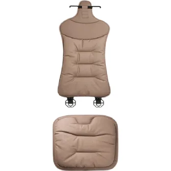 Autopotah Univerzální potah na autosedačku s podsedákem na celé opěradlo, umělá kůže, rozměr 77 x 36 cm hnědá