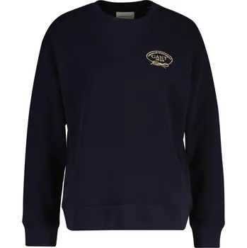 Dámská mikina MIKINA GANT ROPE GRAPHIC C-NECK SWEAT EVENING BLUE