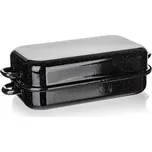 Pekáč Banquet hranatý smaltovaný Culinaria Black 35 cm, 2 díly