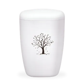Smuteční dekorace Ekologická urna Contura Strom - Bílá