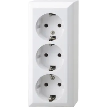 Elektrická zásuvka REV 3násobný kompletní sada zásuvka bílá 0510090777 1 ks
