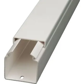 Nábytkové kování Instalační kabelovod VDE Miniaturní kabelovod PVC barva Bílá 30 mm x 30mm x 2m RS PRO