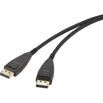 Audio kabel Renkforce DisplayPort kabel Konektor DisplayPort, Konektor DisplayPort 20.00 m černá RF-3770962 8K UHD, pozlacené kontakty Kabel DisplayPort