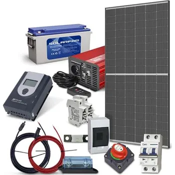 solární set Tipa Solární sestava ostrovní TRINA 445Wp, baterie olověno uhlíková 150Ah, měnič 230VAC 1000W