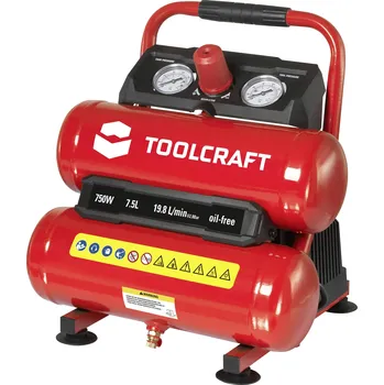 Kompresor TOOLCRAFT pístový kompresor 7.5 l 8 bar