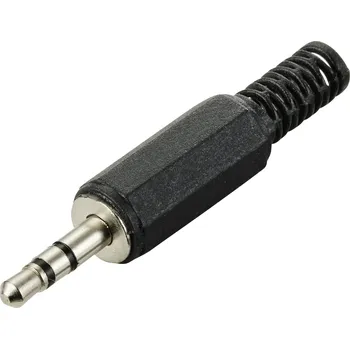 TRU COMPONENTS TC-10338320 jack konektor 3.5 mm zástrčka, rovná Pólů: 1 stereo 1 ks