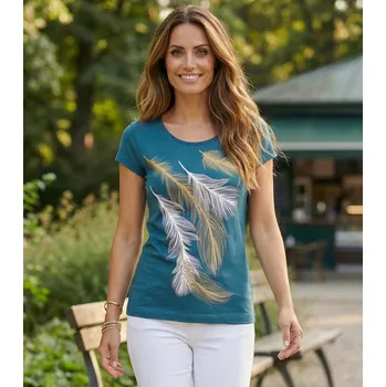 Dámské tričko Dámské triko ALTISPORT CARRYOVER ALW112122 PETROLEJOVÁ S