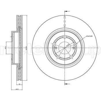 Brzdový kotouč Brzdový kotouč CIFAM (800-854C)