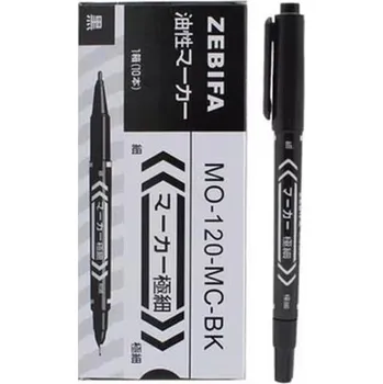 Permanentní olejový fix extra tenký hrot MO-120 Precizní popisovač na papír plast kov sklo: Kancelář dílna sklad černá