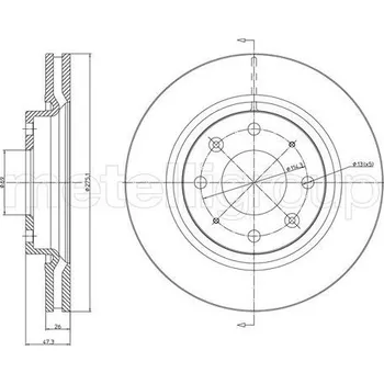Brzdový kotouč Brzdový kotouč CIFAM (800-1078C)