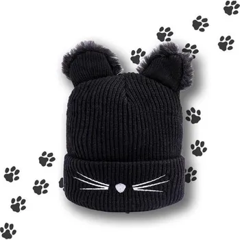 Čepice Čepice kočičí 4L černá