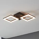 EGLO connect Paranday-Z LED stropní 2 zdroje 47cm - každý čtverec - délka 16 cm, šířka 16 cm černá, bílá LED 15,5 W celkem - Doprava zdarma