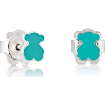 Náušnice Slušivé stříbrné náušnice s medvídkem Muffin 1000132700 Tous