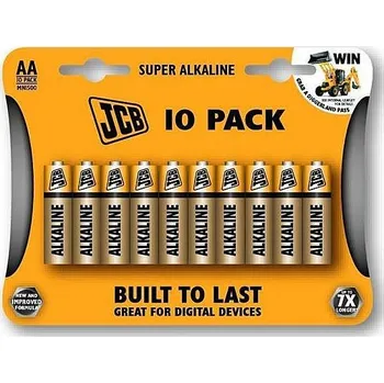 Článková baterie JCB SUPER alkalická baterie LR06,(AA) blistr 10ks
